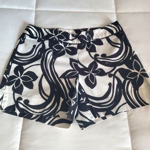 Black and white shorts